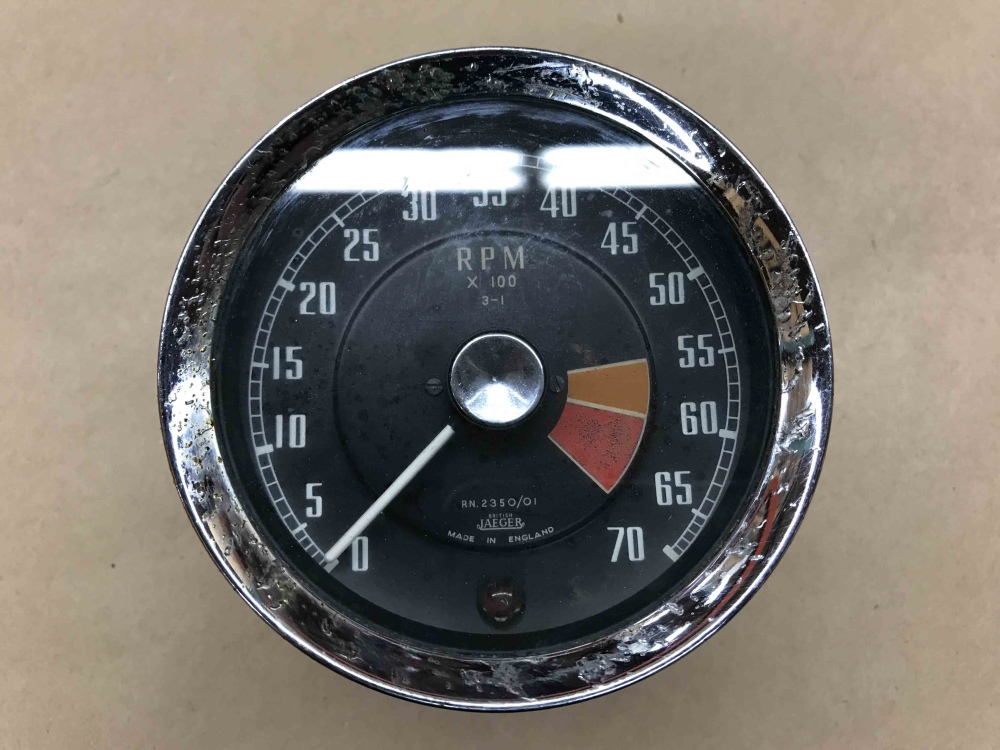MG MGA 1500 1600 JAEGER Tachometer Tach RPM Gauge RN 2350 01 Ignition