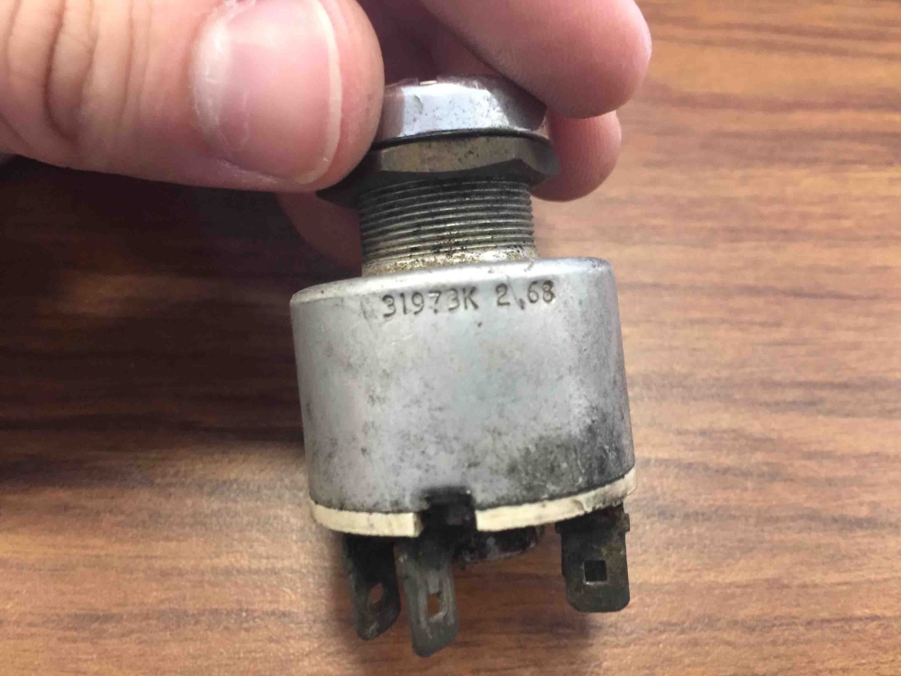 Jaguar XKE E Type LUCAS IGNITION KEY SWITCH 31973K DATED 2 1968 For