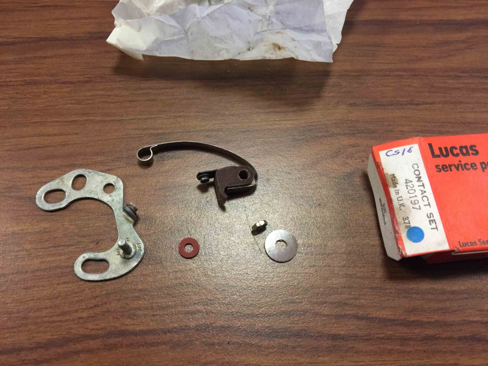 LUCAS DM6A Distributor Contact Set Ignition Points Lucas 420197 NOS