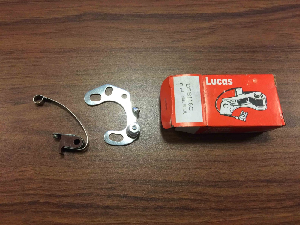LUCAS DM6A Distributor Contact Set Ignition Points Lucas DSB116C NOS
