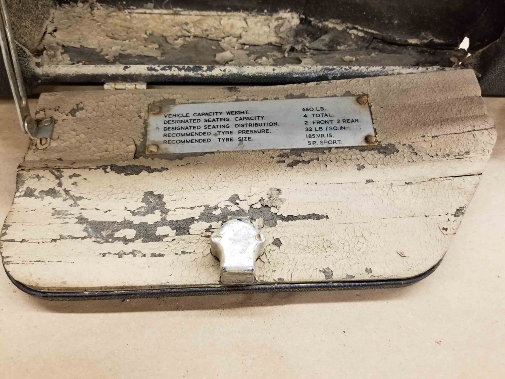 Jaguar XKE EType Series 2 and 3 LHD Right Hand Cubby Glove Box Facia