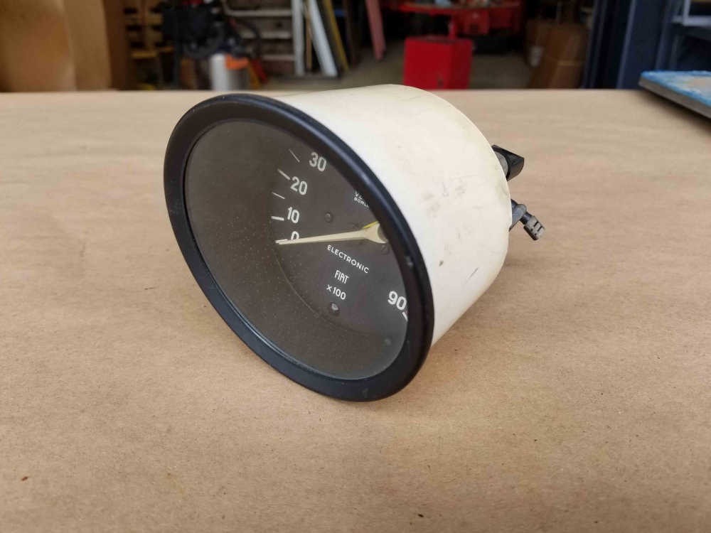 VEGLIA BORLETTI FIAT Spider 1960-1970 Gauge Tachometer 68-3581