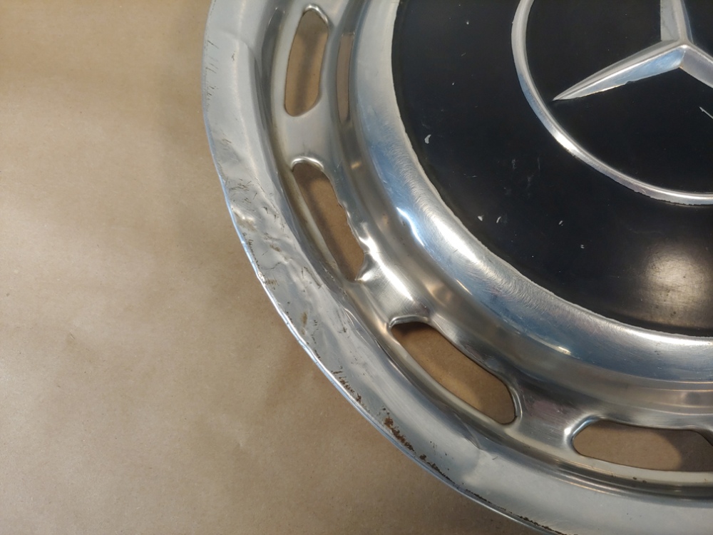 Mercedes Benz Vintage Hubcap Wheel Cover with Black Center 15 inch OEM