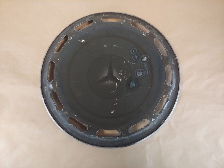 Mercedes Benz Vintage Hubcap Wheel Cover with White Center 15 Inch OEM