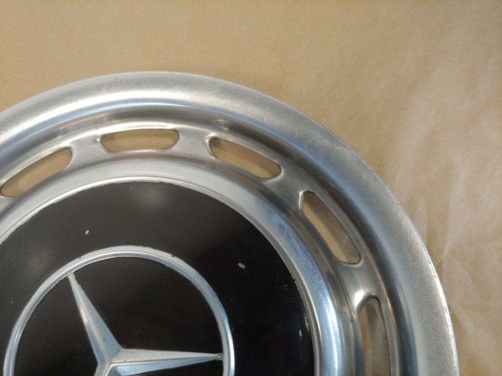 Mercedes Benz Vintage Hubcap 15 inch Wheel Cover with Black Center OEM