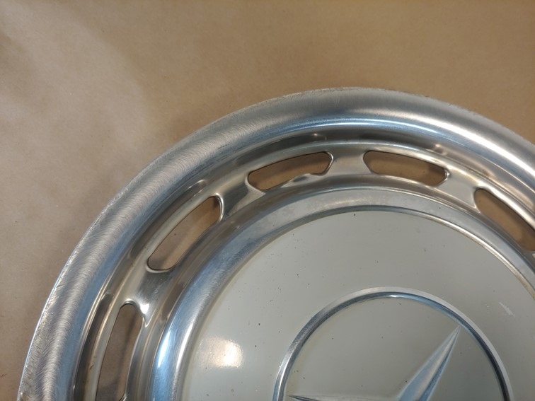 Mercedes Benz Vintage Hubcap 15 inch Wheel Cover with White Center OEM