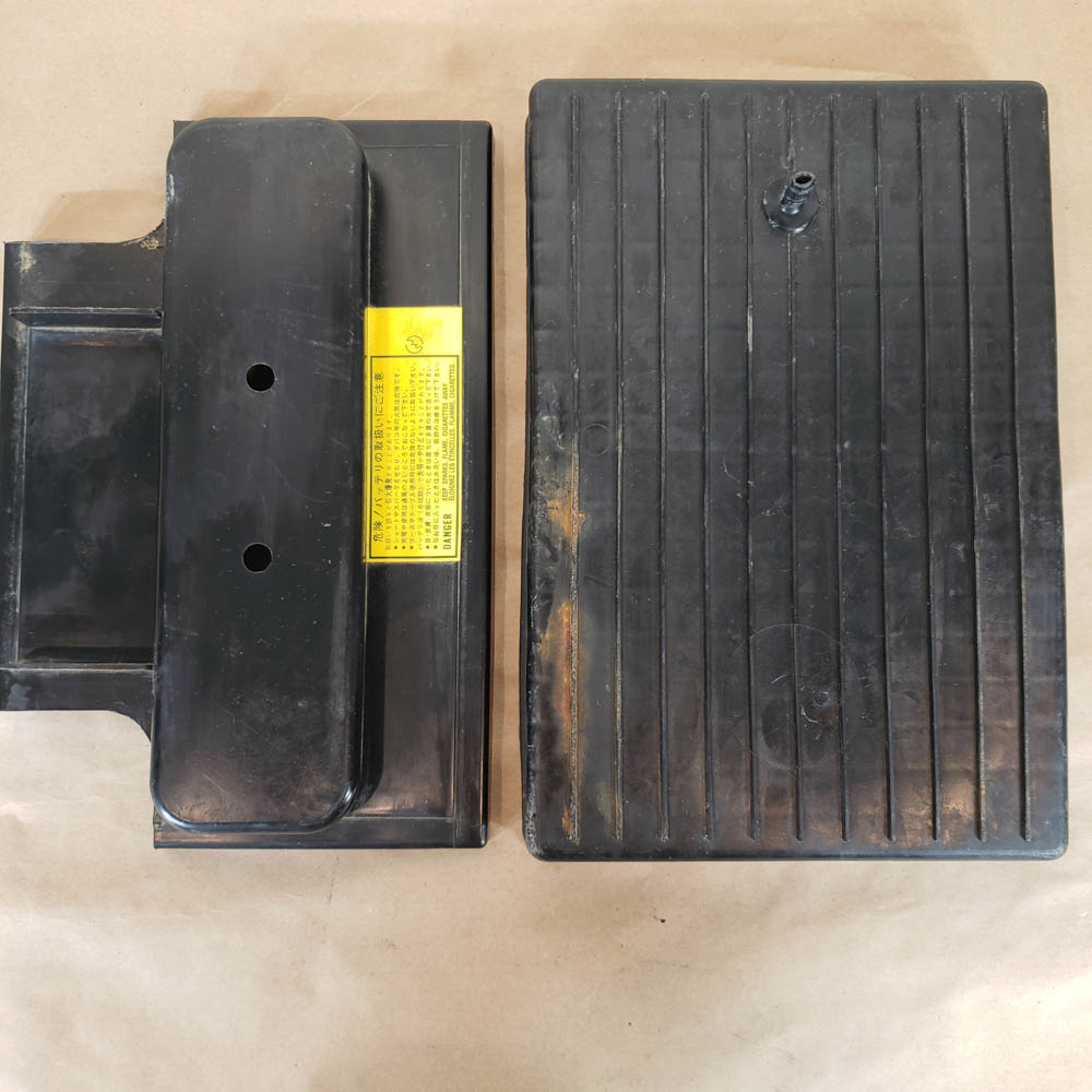 Original 1973 Datsun 240z Battery Tray and Top Hold Down Battery Box