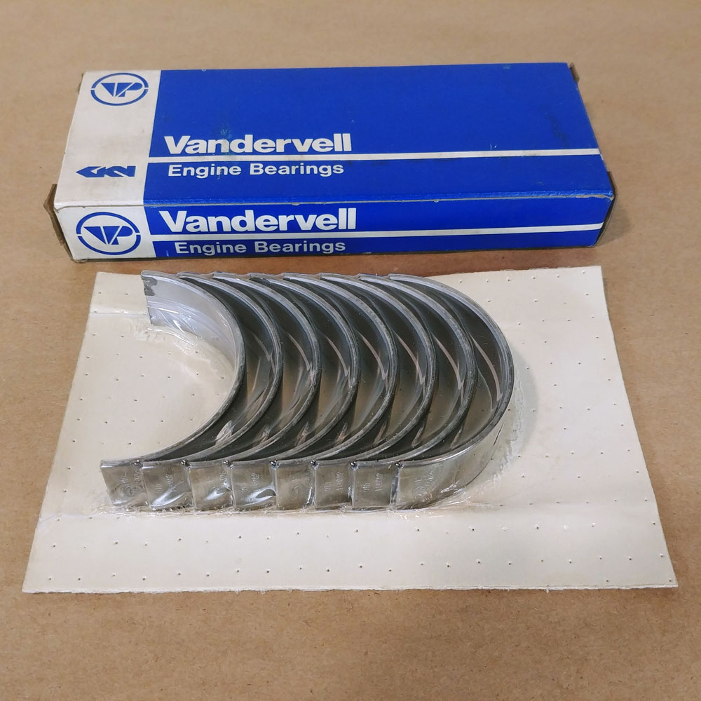 Triumph TR6 Main Engine Bearings .010 Vandervell VP91253 NOS For Sale