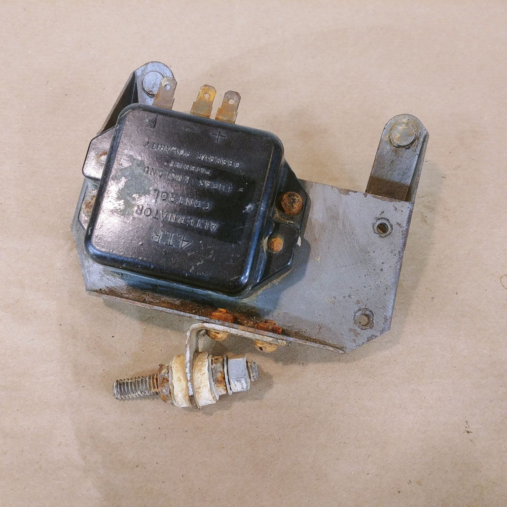 Jaguar XKE EType Series 1 4.2 Voltage Regulator and Mounting Bracket