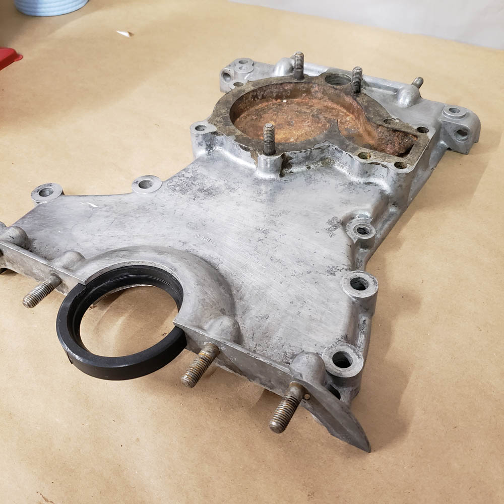 Jaguar XKE EType 3.8 C8614 Engine Timing Chain Aluminum Cover For