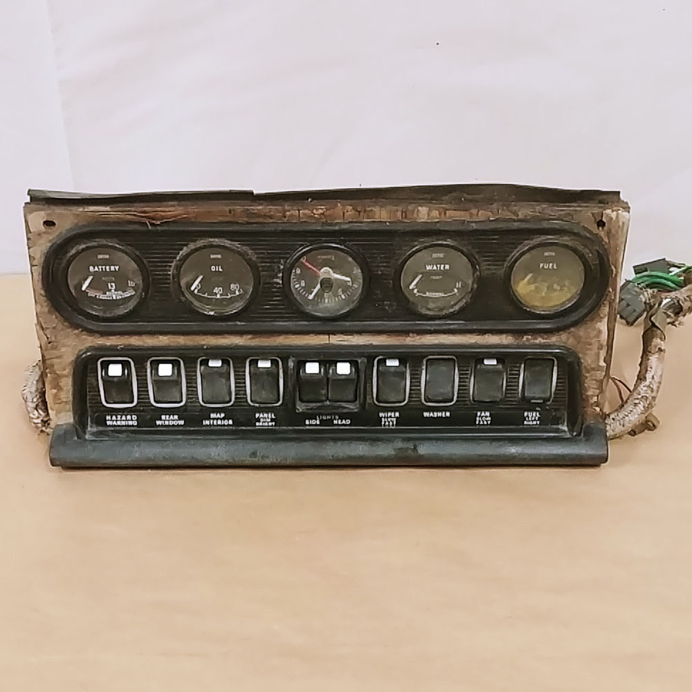 Jaguar XJ6 S1 Center Dash Instrument Gauge Cluster Switch Panel OEM