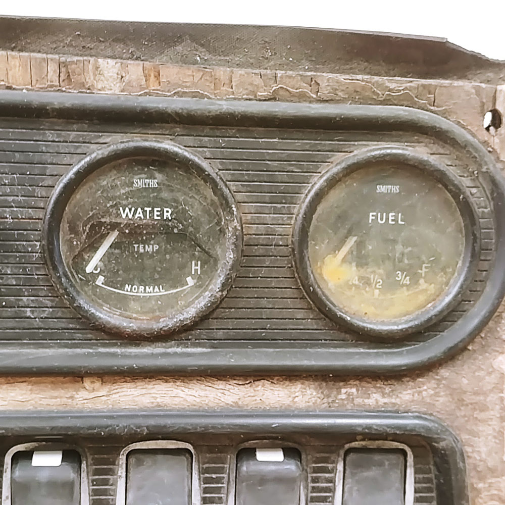 Jaguar XJ6 S1 Center Dash Instrument Gauge Cluster Switch Panel OEM