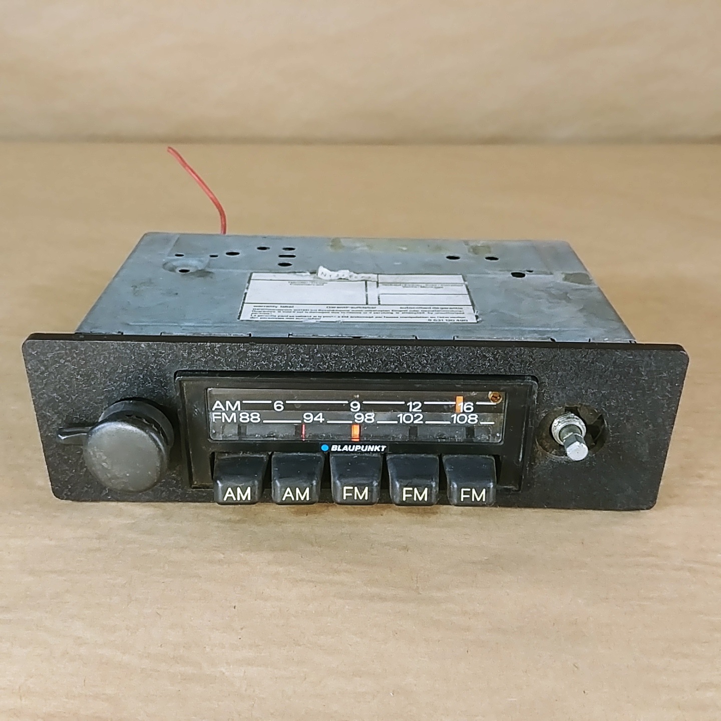 空冷ワーゲン BLAUPUNKT VINTAGE AM/FMラジオ 空冷ワーゲン BLAUPUNKT VINTAGE AM/FMラジオ - メルカリ