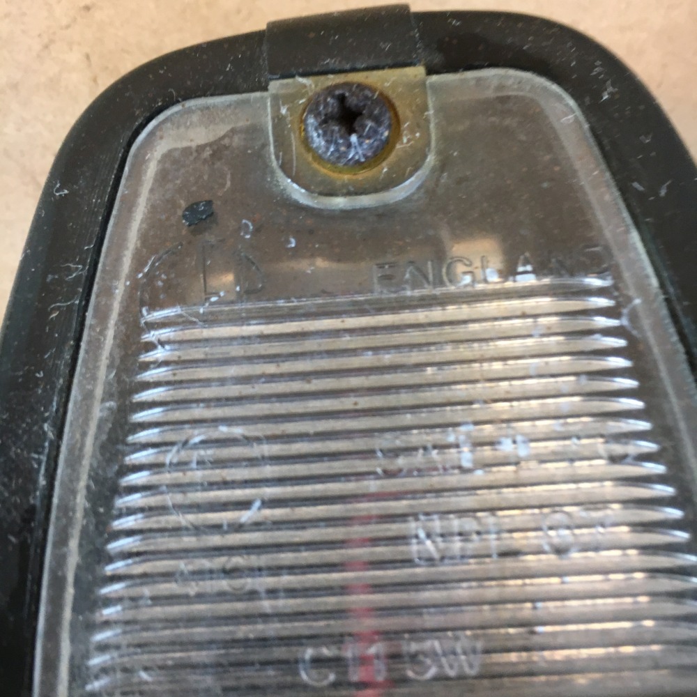 OEM Vintage License Plate Light Lamp Assembly CEP NPL87 Original Part