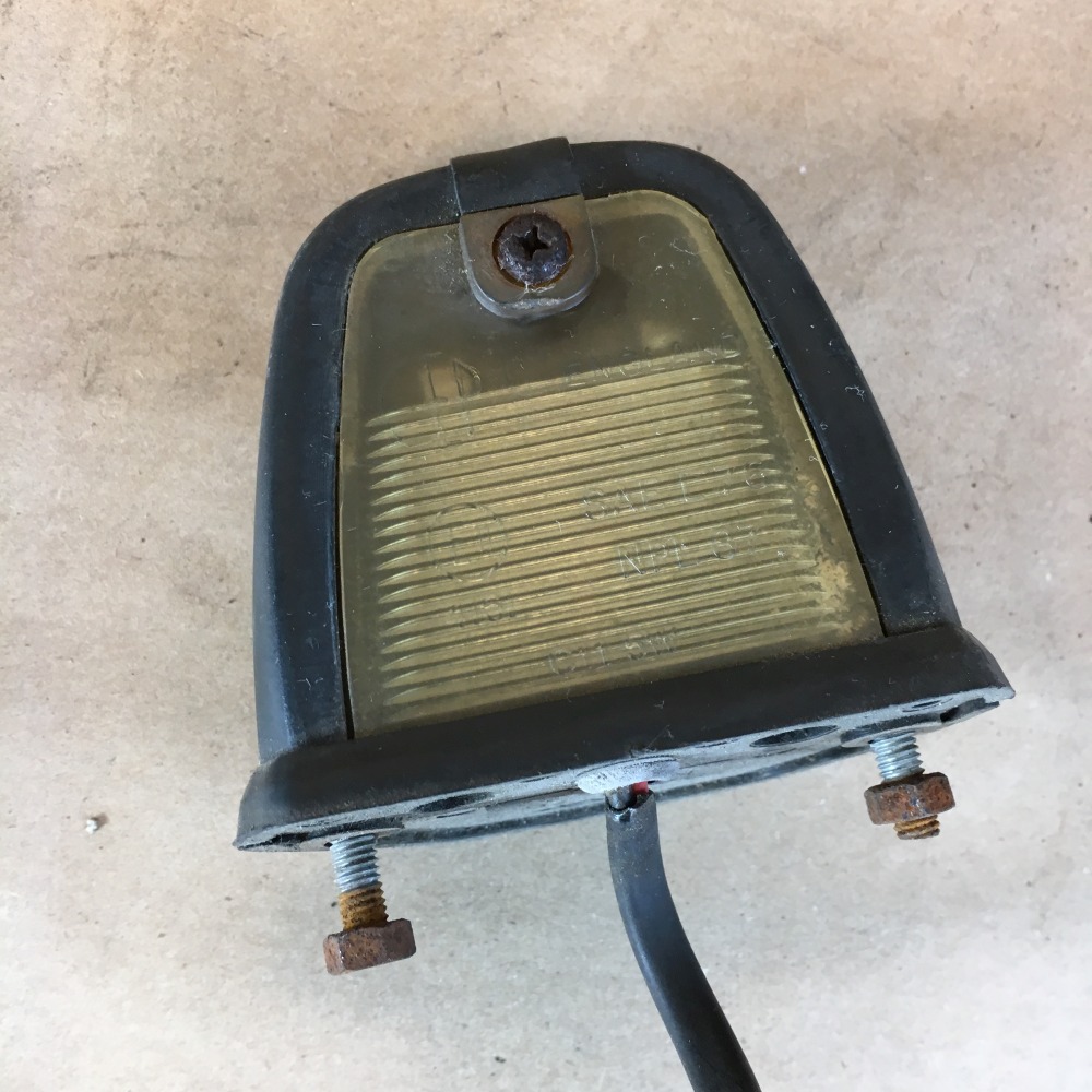 OEM Vintage License Plate Light Lamp Assembly CEP NPL87 Original Part