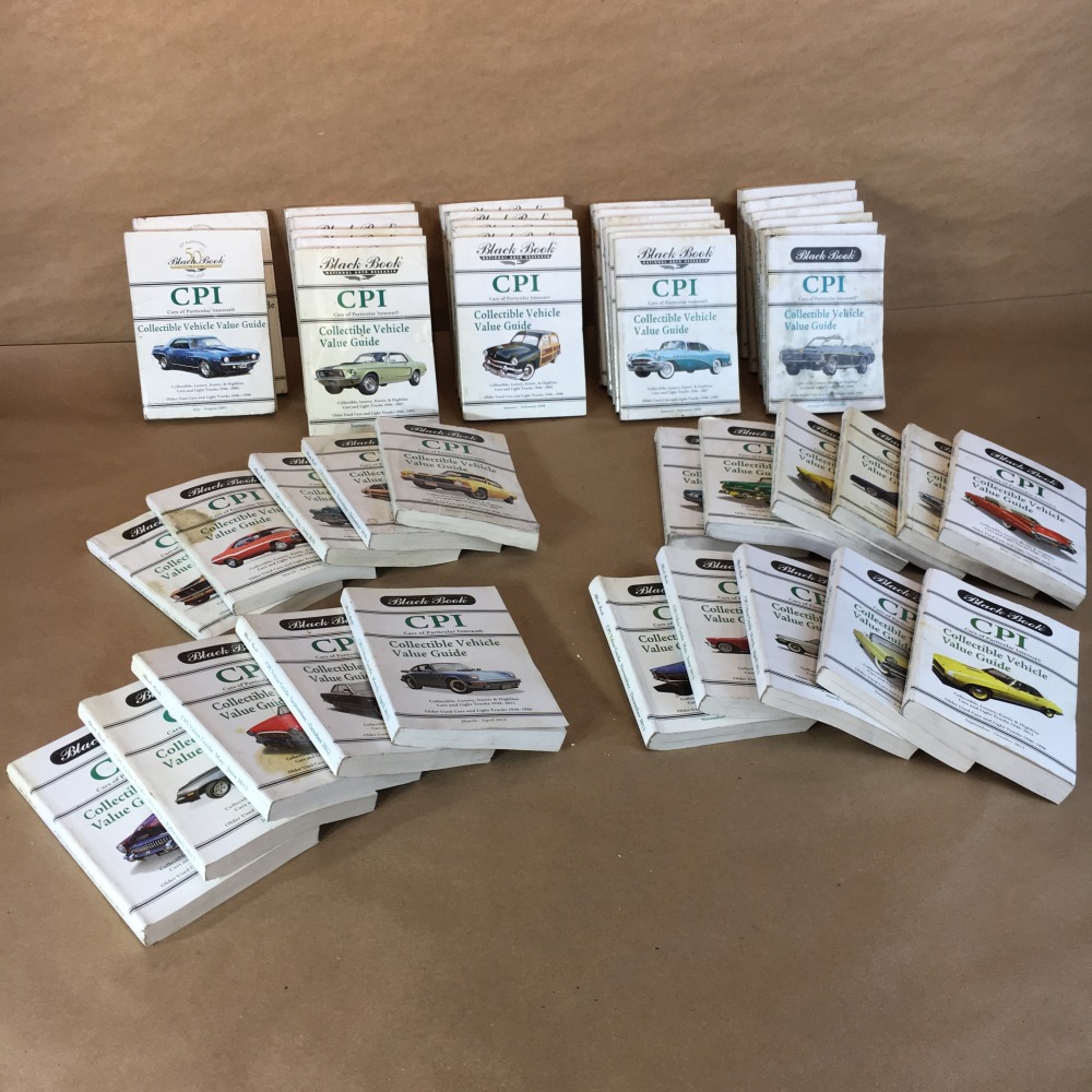 Black Book CPI Vehicle Value Guide Book LOT OF 45 BOOKS 19462013