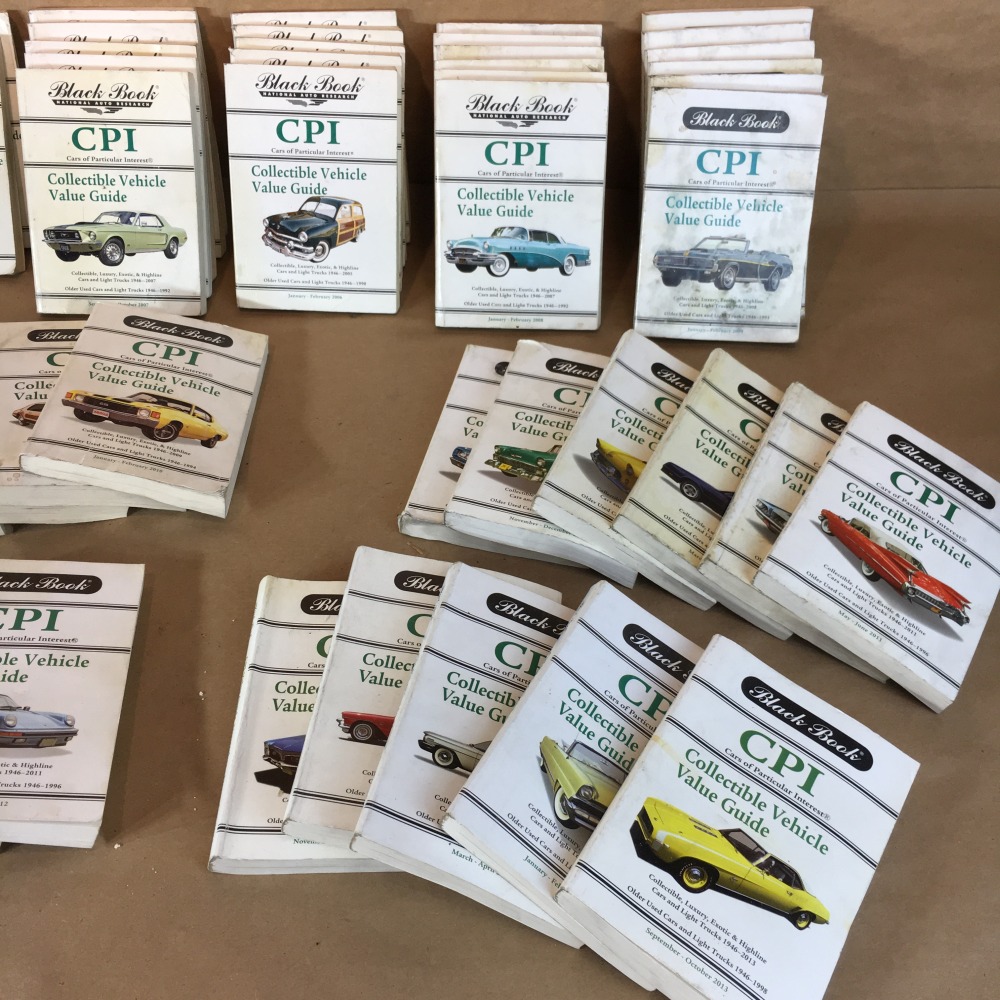 Black Book CPI Vehicle Value Guide Book LOT OF 45 BOOKS 19462013