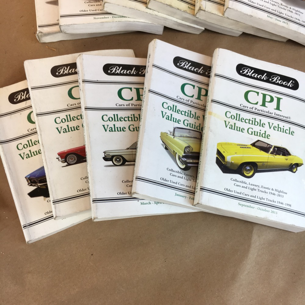 Black Book CPI Vehicle Value Guide Book LOT OF 45 BOOKS 19462013