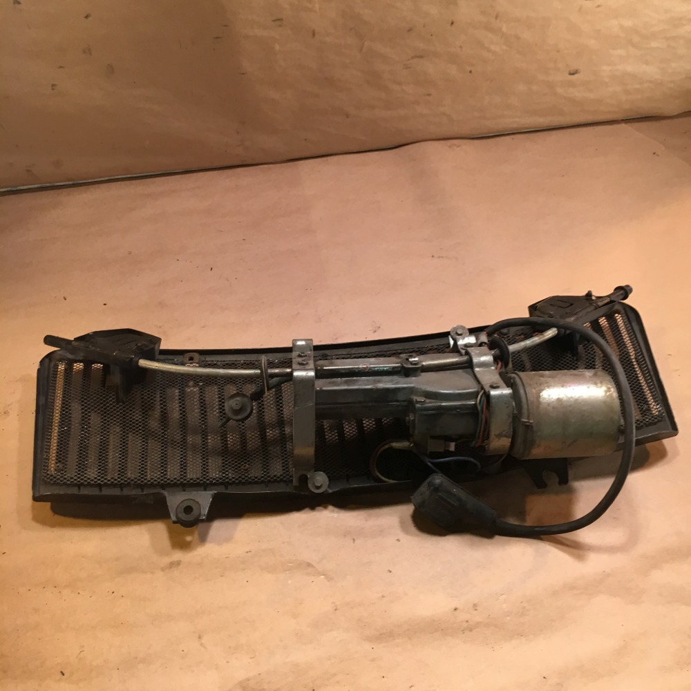 OEM Jaguar XJS Windshield Wiper Motor + Mesh Grille Assembly Original