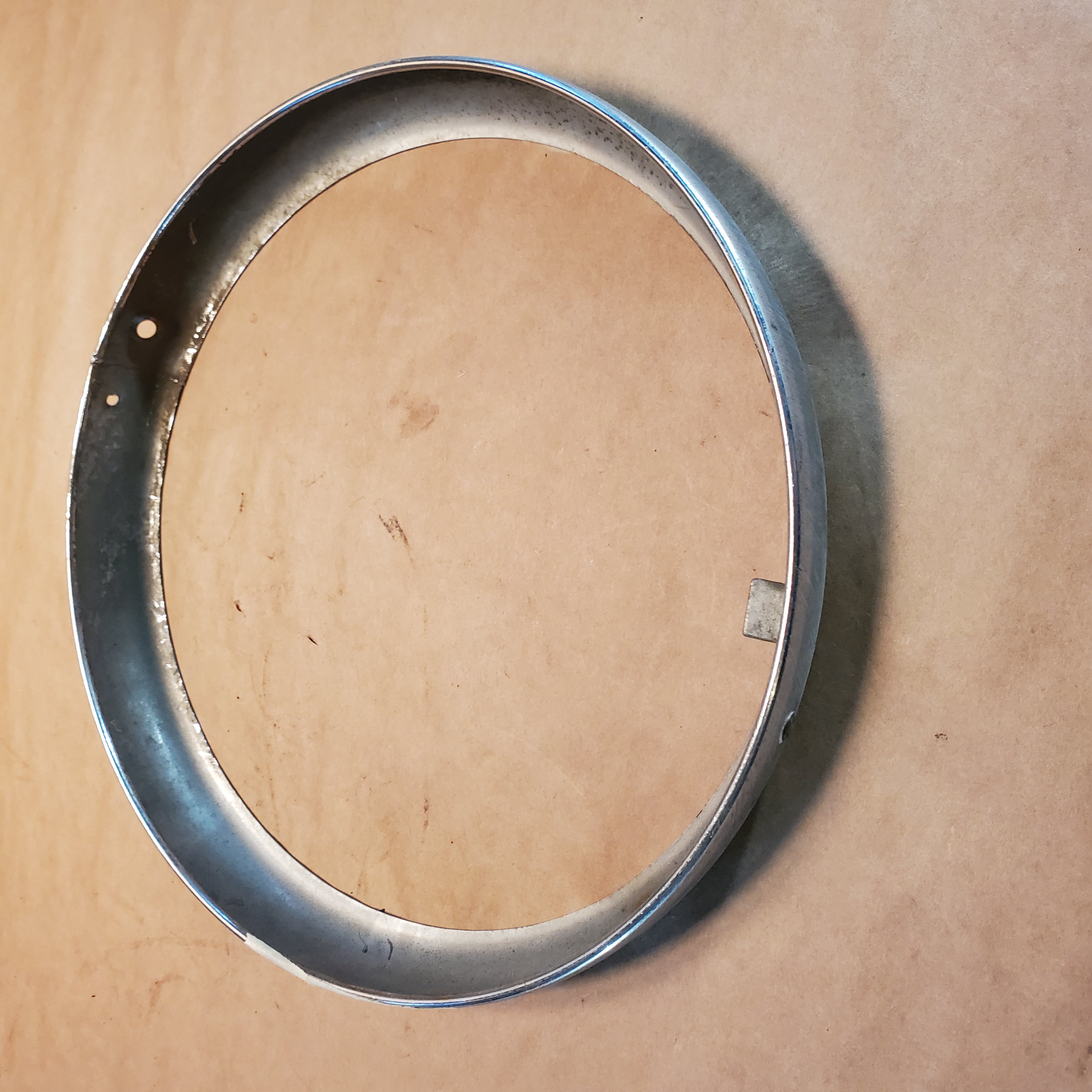 MG MGB MGC XKE EType Original Headlight Trim Chrome Ring Bezel OEM