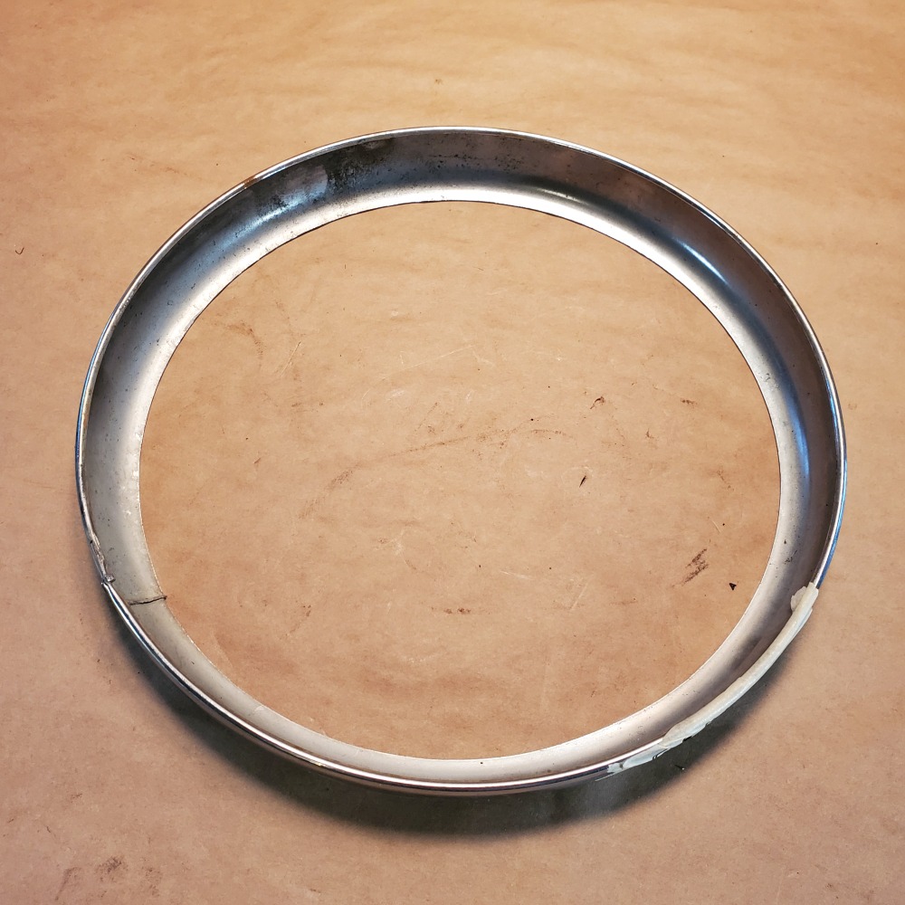 MG MGB MGC XKE EType Original Headlight Trim Chrome Ring Bezel OEM