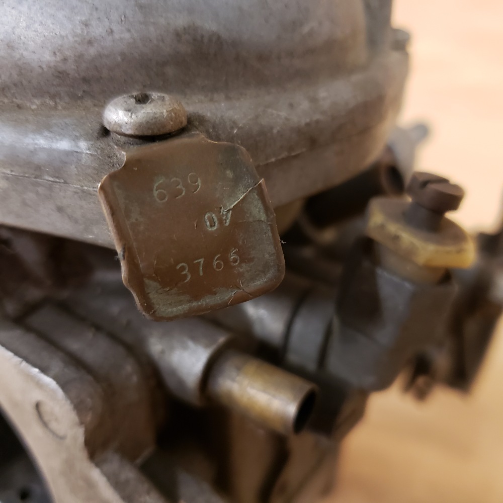 MG MGB 197580 Original Carburetor 3766 Zenith Stromberg Carb 175 CD2