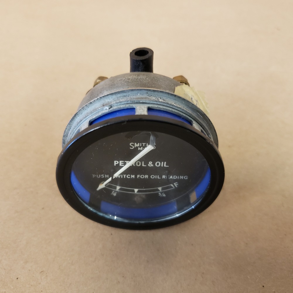 Jaguar XK120 Original Fuel Petrol and Oil Gauge Smiths X49422/157 OEM