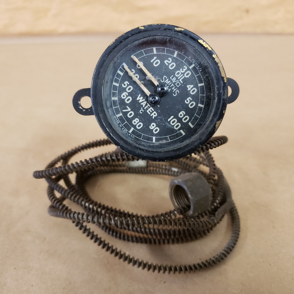 Jaguar MK8 MK9 Mark VIII IX Dual Water Oil Temperature Gauge Smiths