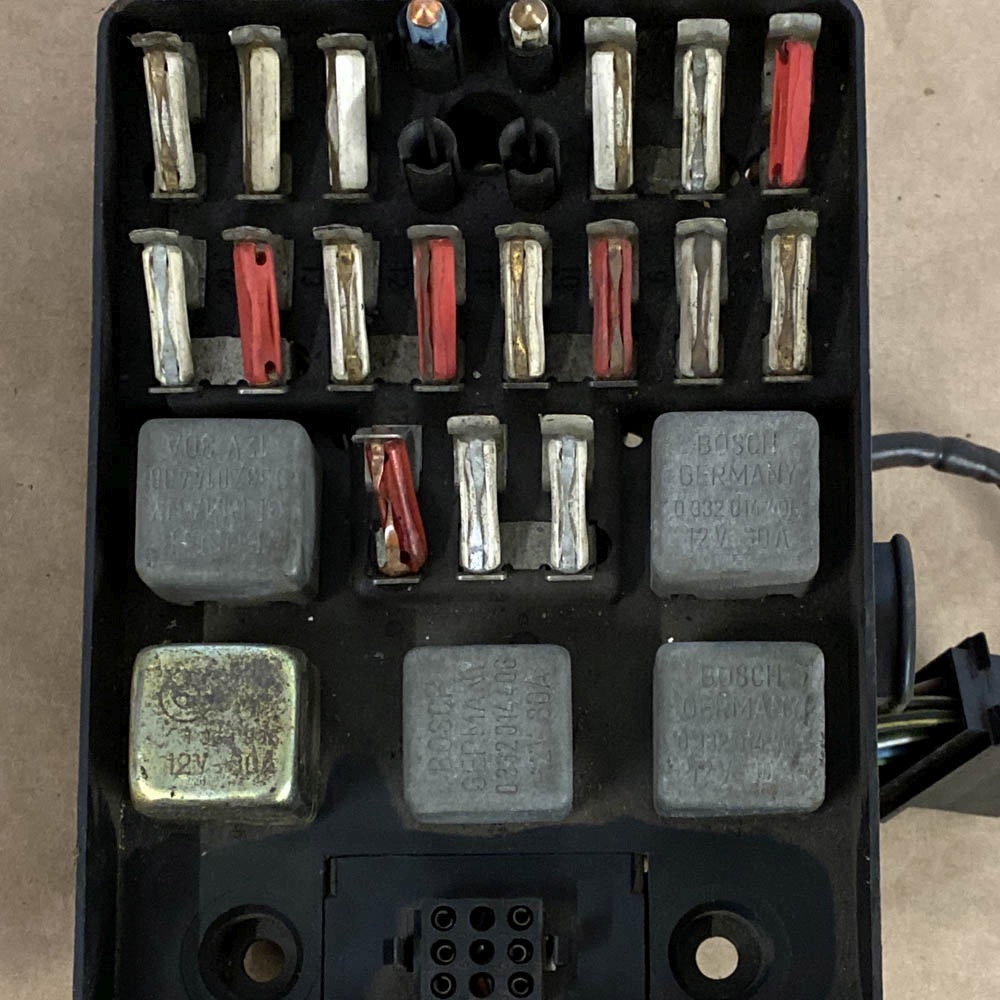 Original BMW E12 E28 Fuse Box Assembly without Top Cover OEM For Sale