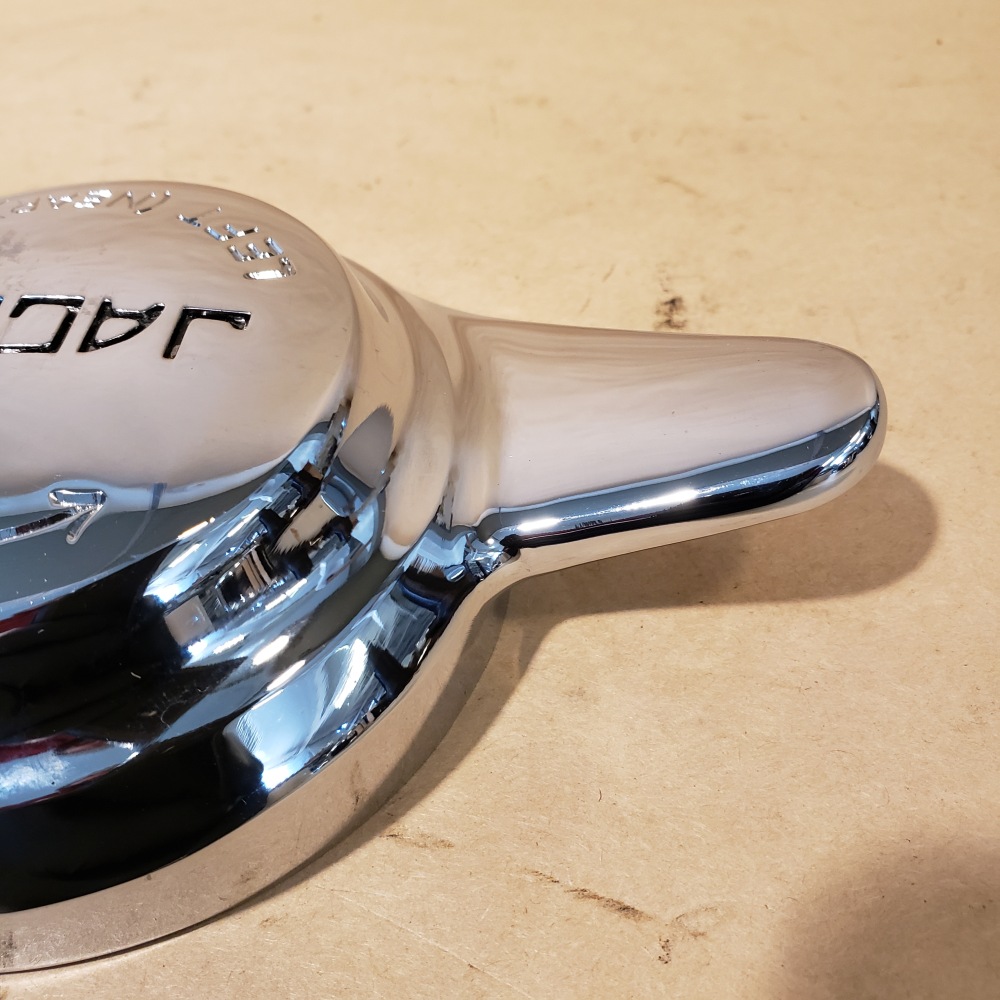 Jaguar Two Eared Chrome Spinner KnockOff LH Left Side fits XKE XK120