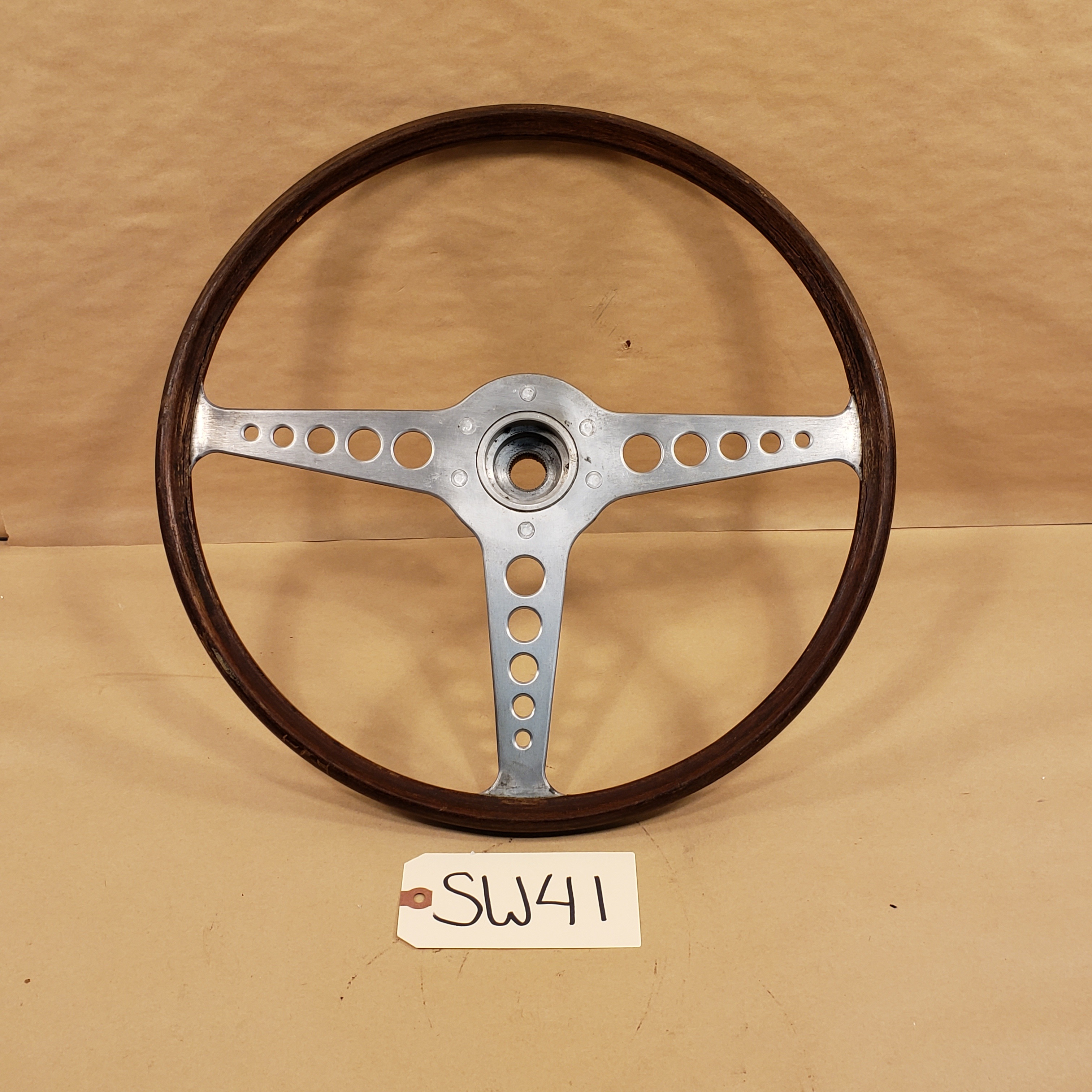 Factory Original Jaguar Etype XKE Wood Steering Wheel Series 1 2 Wood
