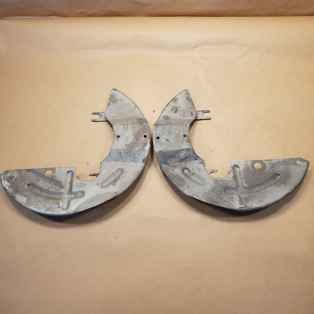 Jaguar XKE EType Series 2 Lower Brake Dust Shield Pair LH and RH Sides