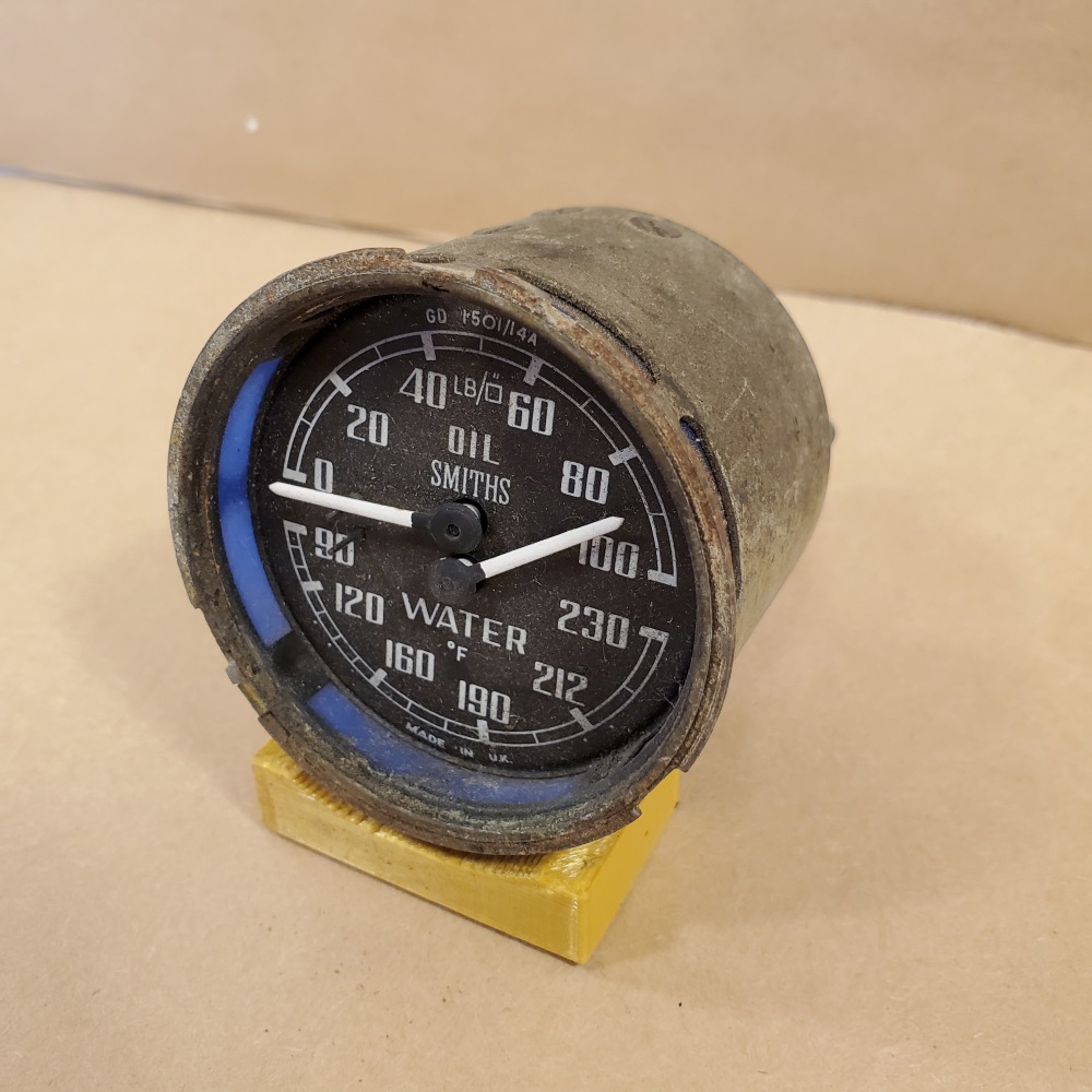 Smiths Oil Water Gauge GD1501/14A Max Temp 230 deg F Max Pressure 100