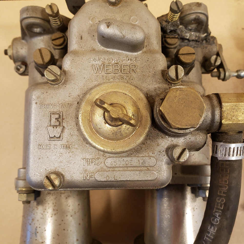Italian er 45 DCOE 13 Carburetor Pair with Velocity Stacks and Linkage For Sale, Seattle WA