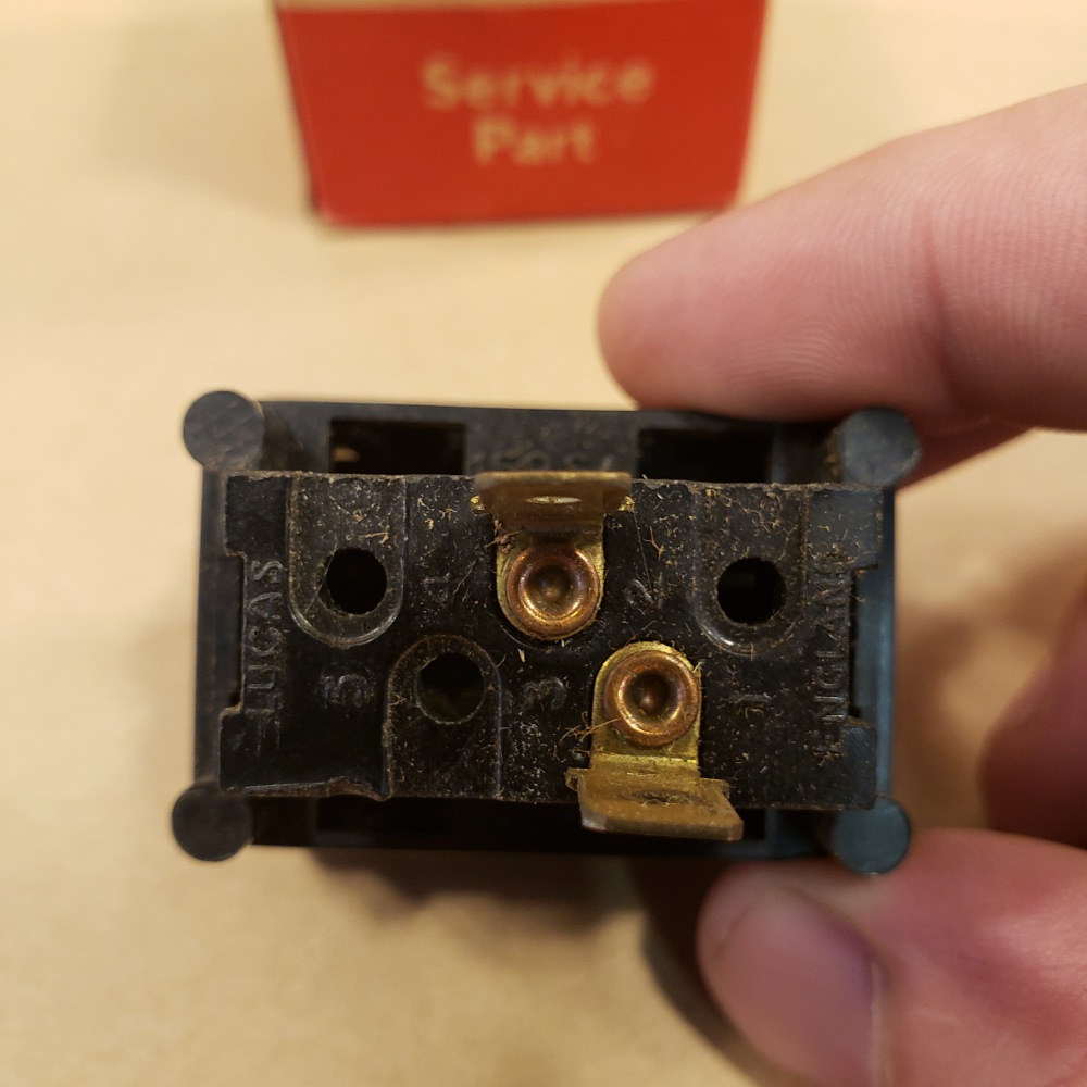 Lucas 39773A Air Conditioner Switch A/C Switch Dated 72 for MG Jensen ...