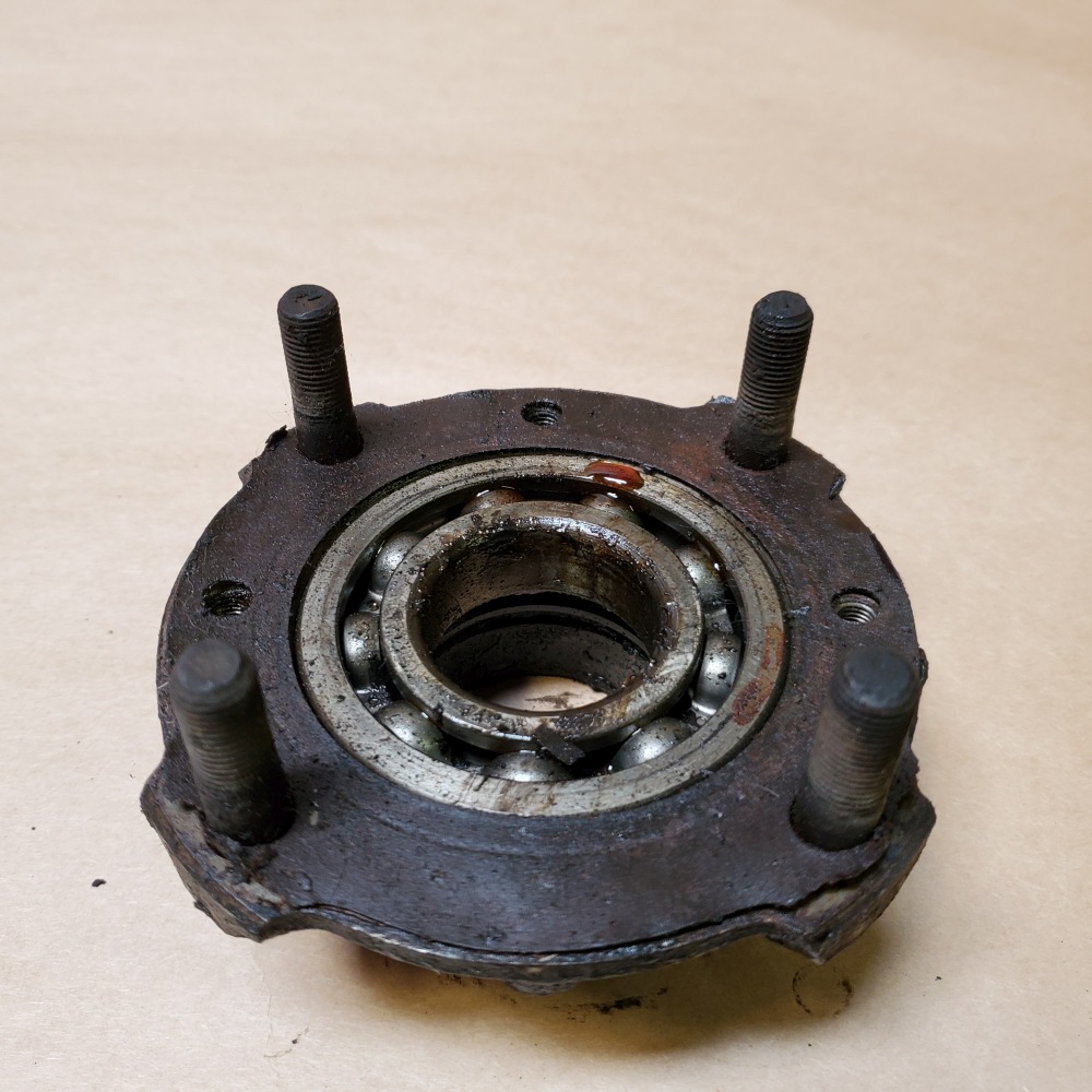 Original MG Midget Austin Healey Sprite Rear Disc Steel Wheel Hub OEM ...