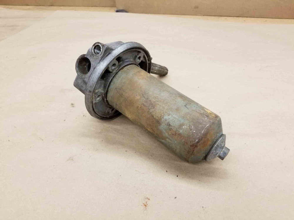 Jaguar XKE EType Series 2 Oil Filter Housing Head and Cannister